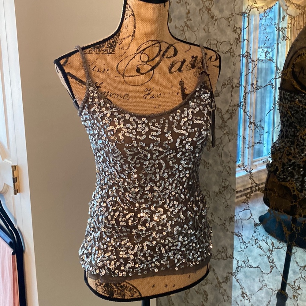 NWT Medium grey and embellished cami